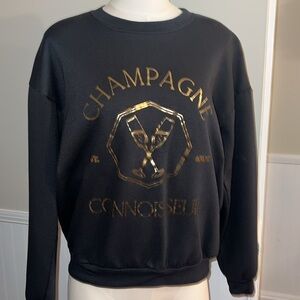 Project Social T Champagne Connoisseur Metallic Sweatshirt. Like new. S/M